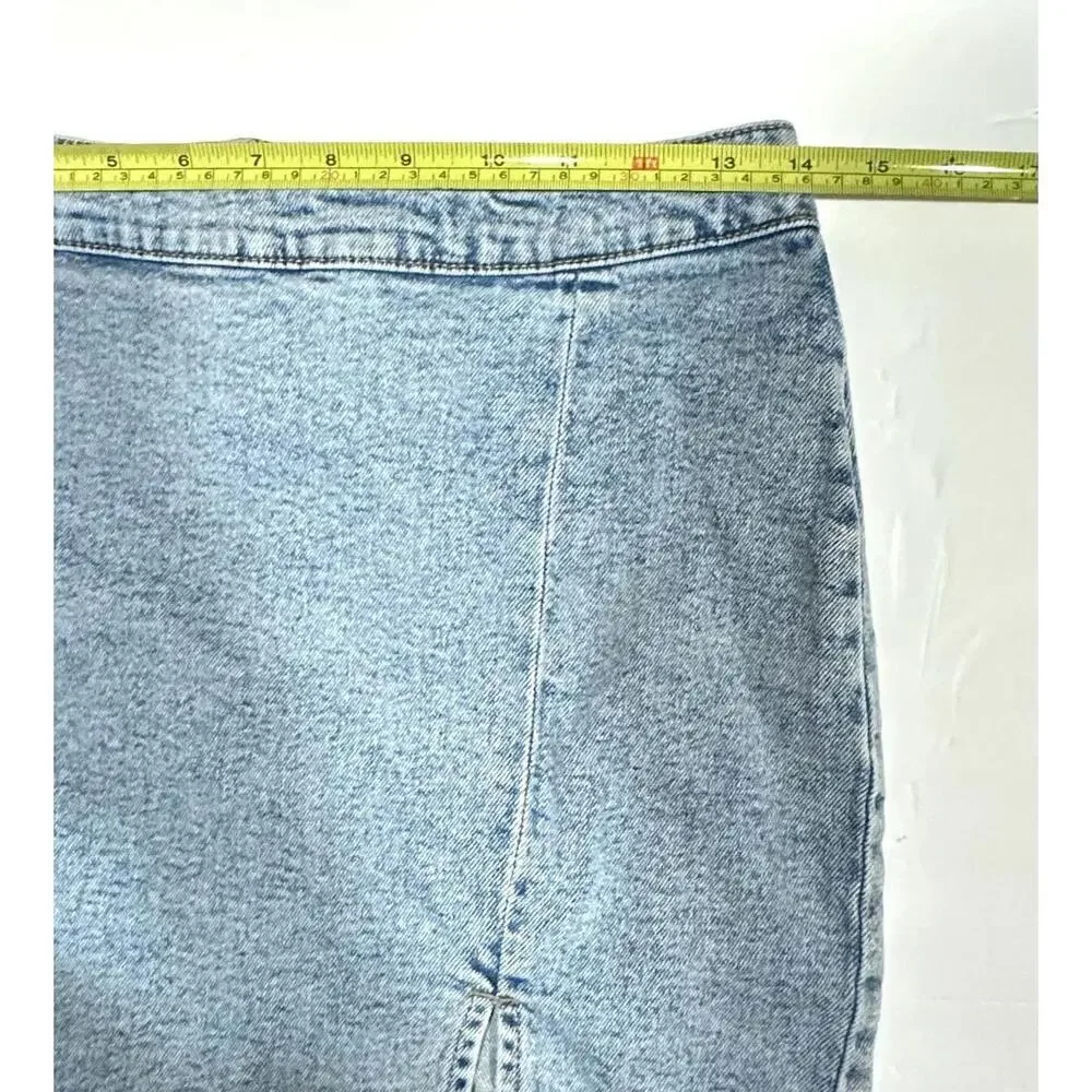 FB SISTER Light Wash Denim Blue Jeans Short Skirt Size M – Preowned